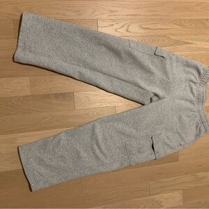 TNA mega cargo cozy AF sweatpants size small heather chrome